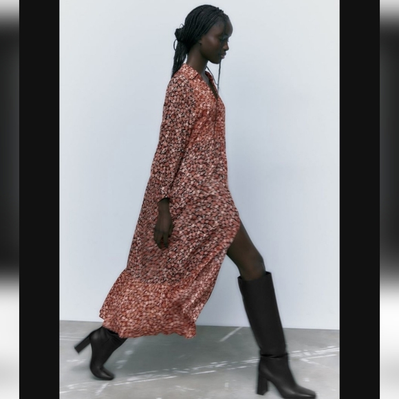 Zara floral print dress - Picture 4 of 4
